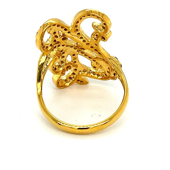 Fancy Colored Diamonds 1.60ct Solid 14K Gold Ring - Picture 4 of 6